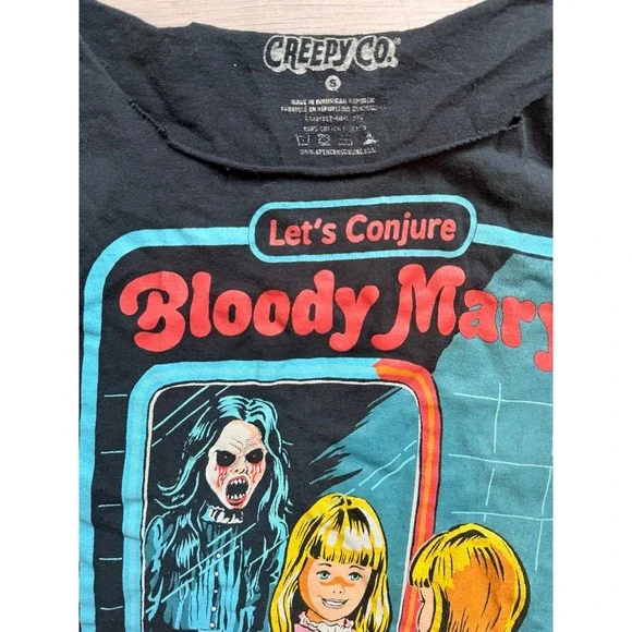 Vintage style Bloody Mary creepy co women's tee - Picture 5 of 6